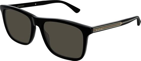 gucci sun glasses black|Gucci GG0381SN 57 Black & Black Polarized Sunglasses .